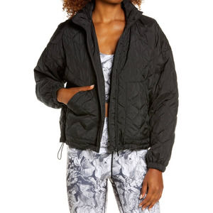 ZELLA Black Quilted Bomber Jacket